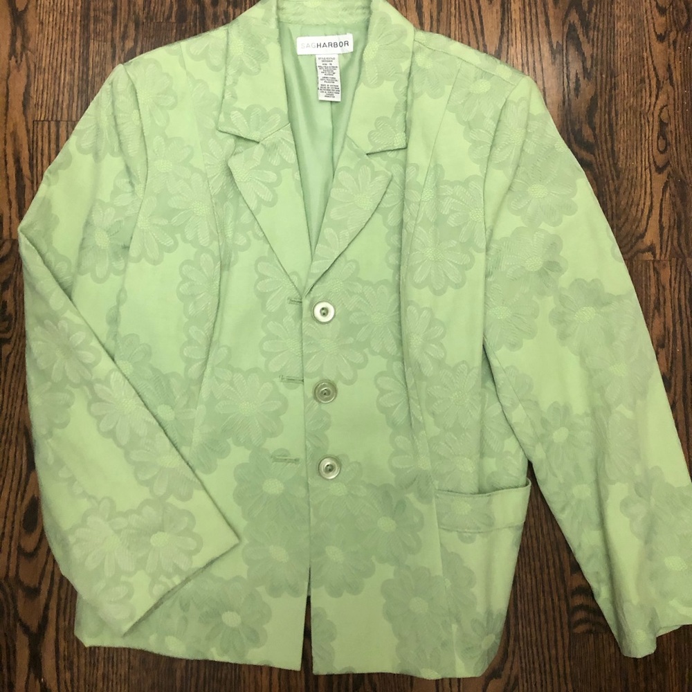 Vintage light green blazer